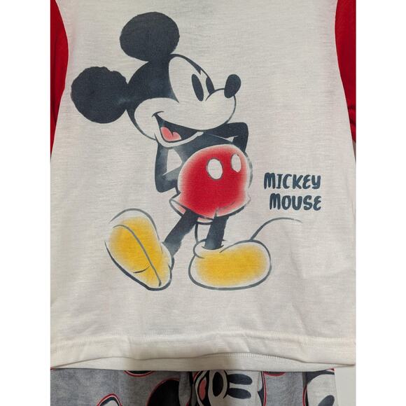 Disney Mickey Mouse Pajama Set Toddler 4T Shirt and Pants Flame Resistant Kids - Picture 5 of 8